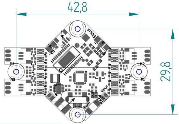 Tinyhawk2 Feeestyle Flight Controller Adapter Mount – Cube FPV