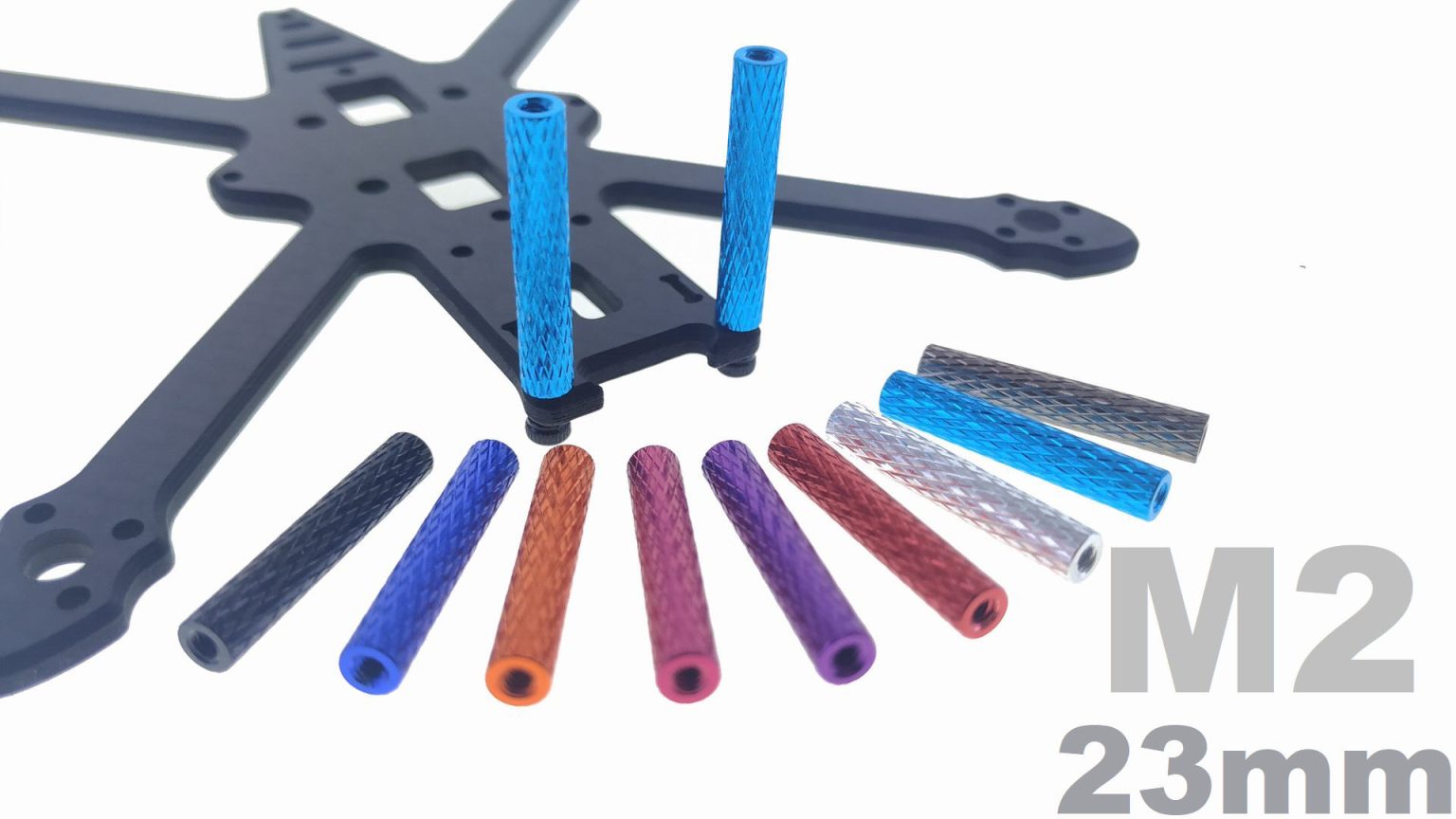 frame-standoffs-m2-knurled-23mm-cube-fpv