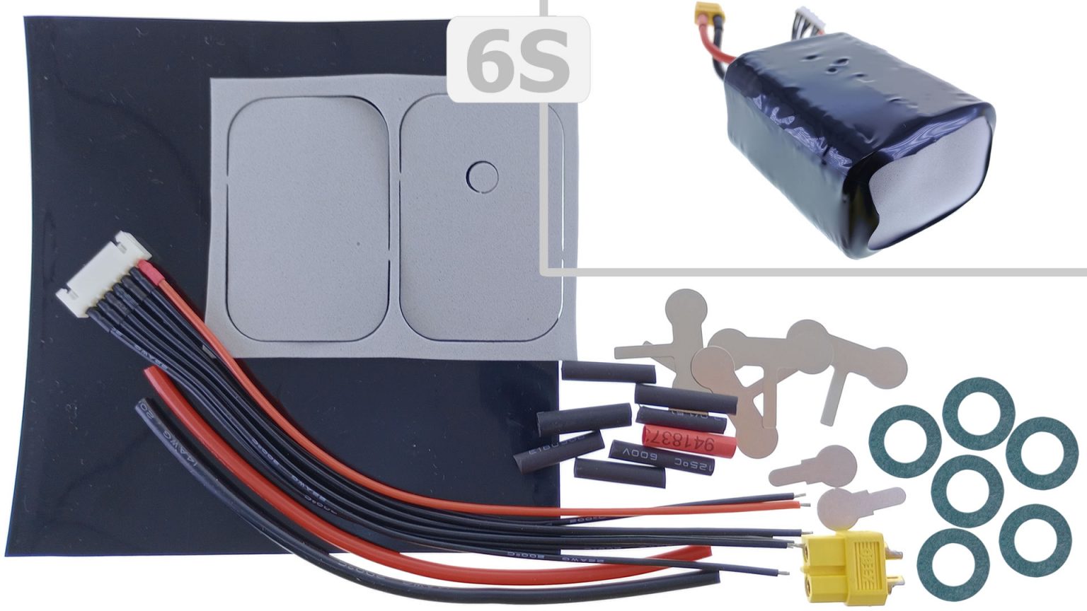 Battery Builder Kit For 6S 18650 Packs Cube FPV